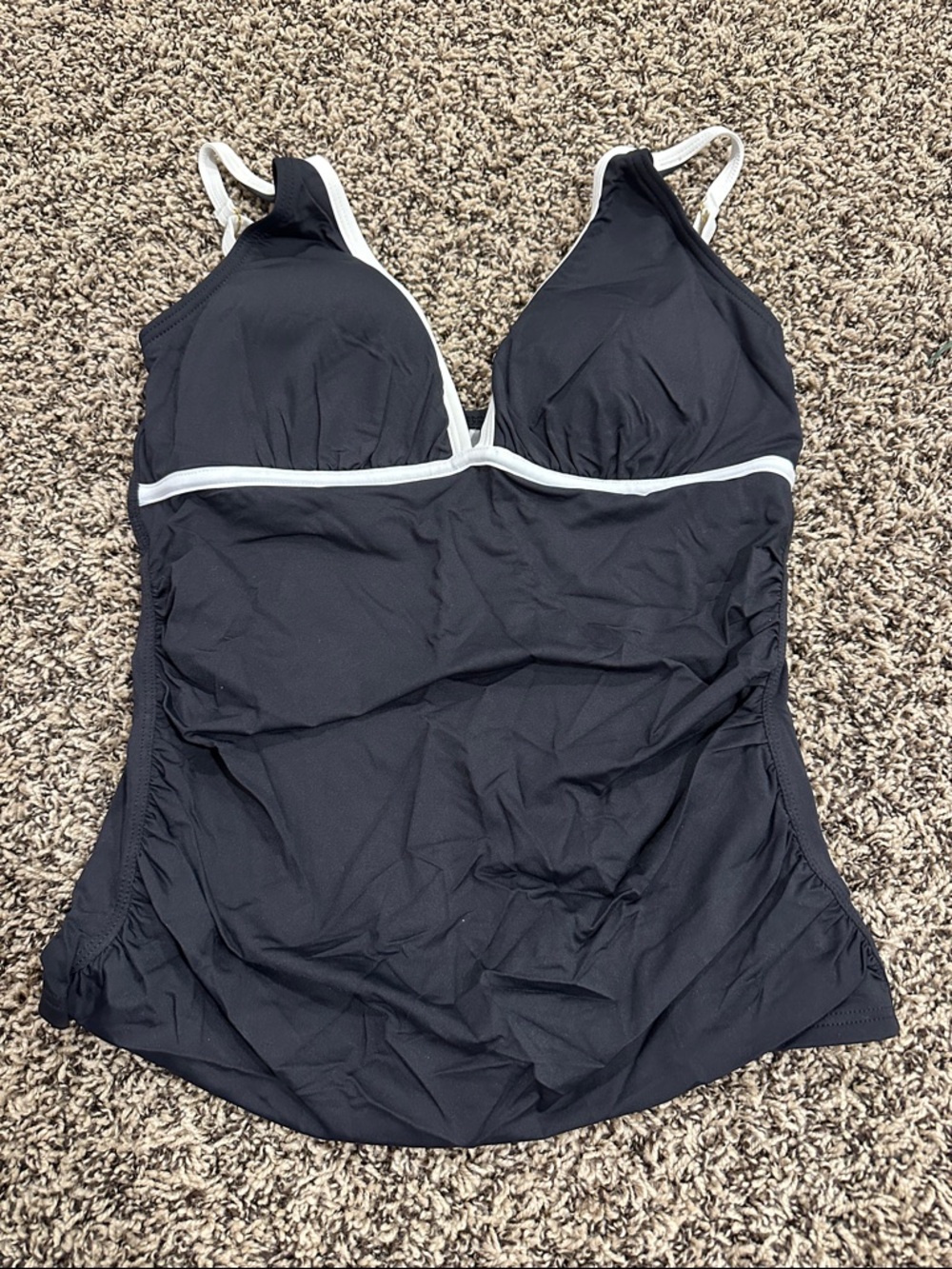 Tommy Bahama Black Tankini with White Trim